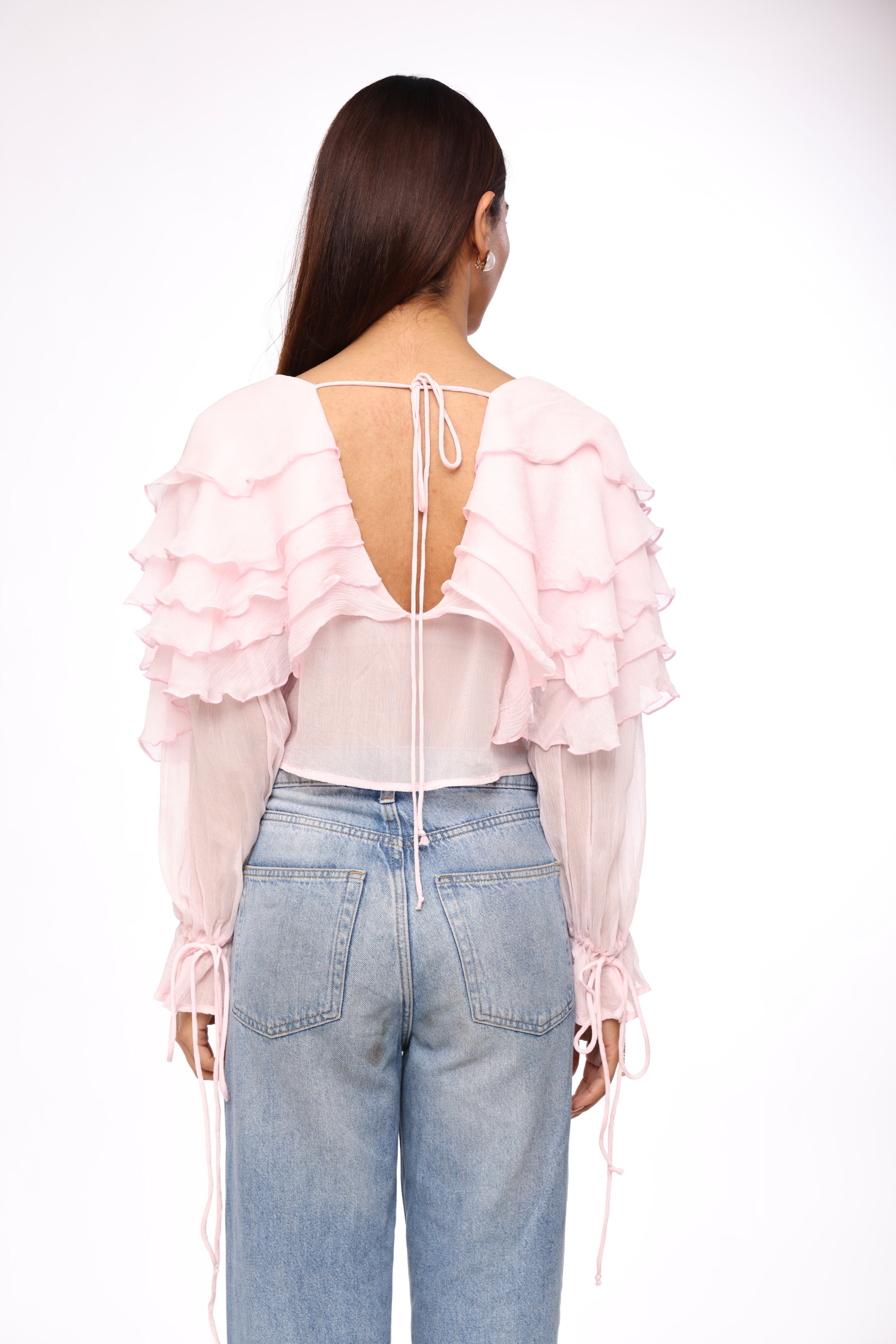 Blush Petal Layered Top