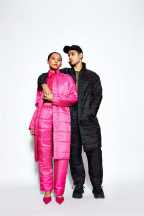 Unisex Straight Fit Puffer Pants