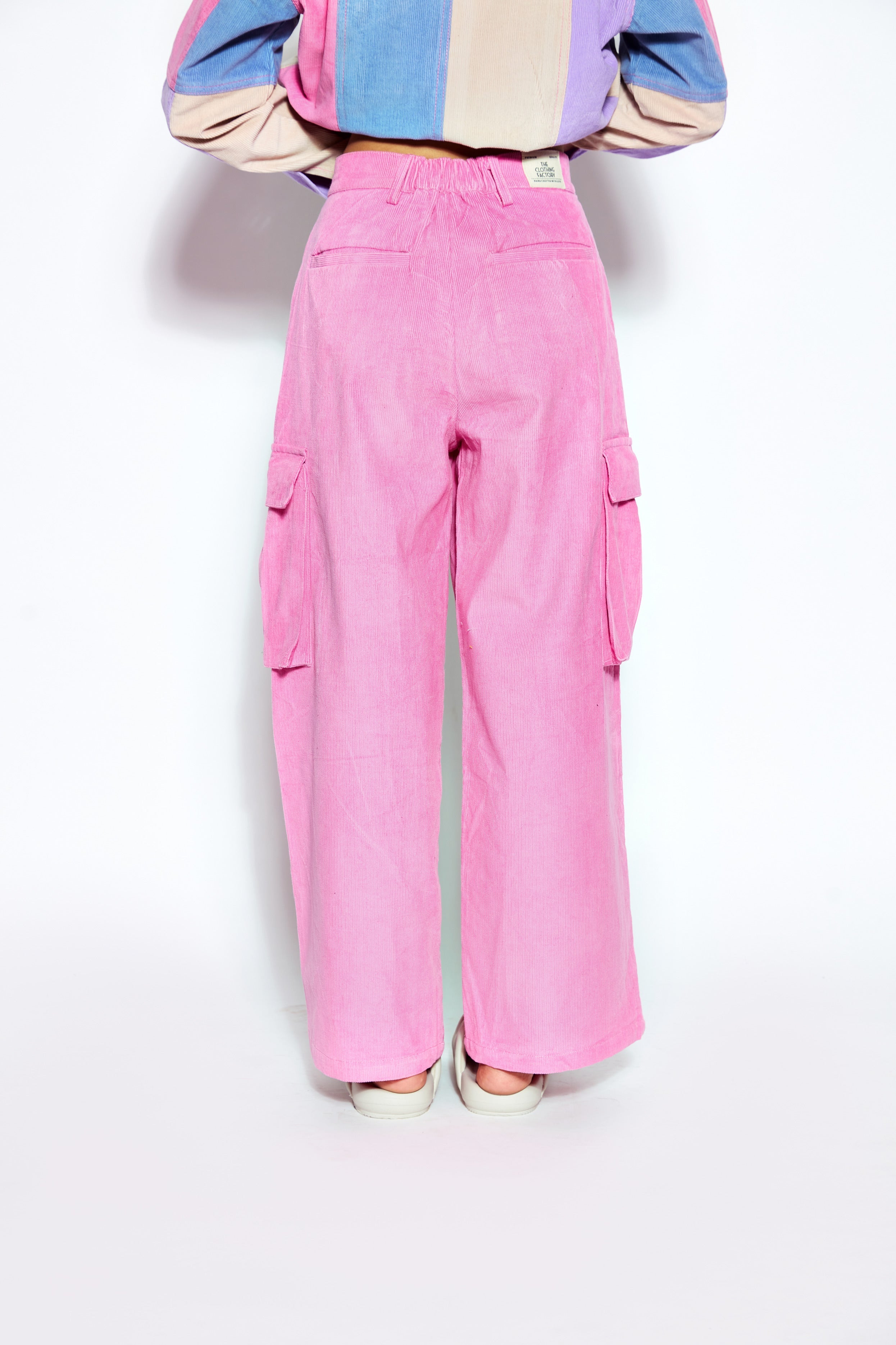 Baggy Fit Corduroy Cargo Pants