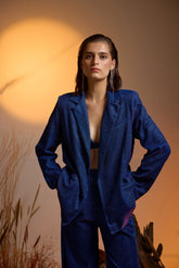 Cosmicdust Oversized Blazer -Blue