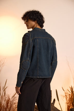 Midnight Biker Denim Jacket