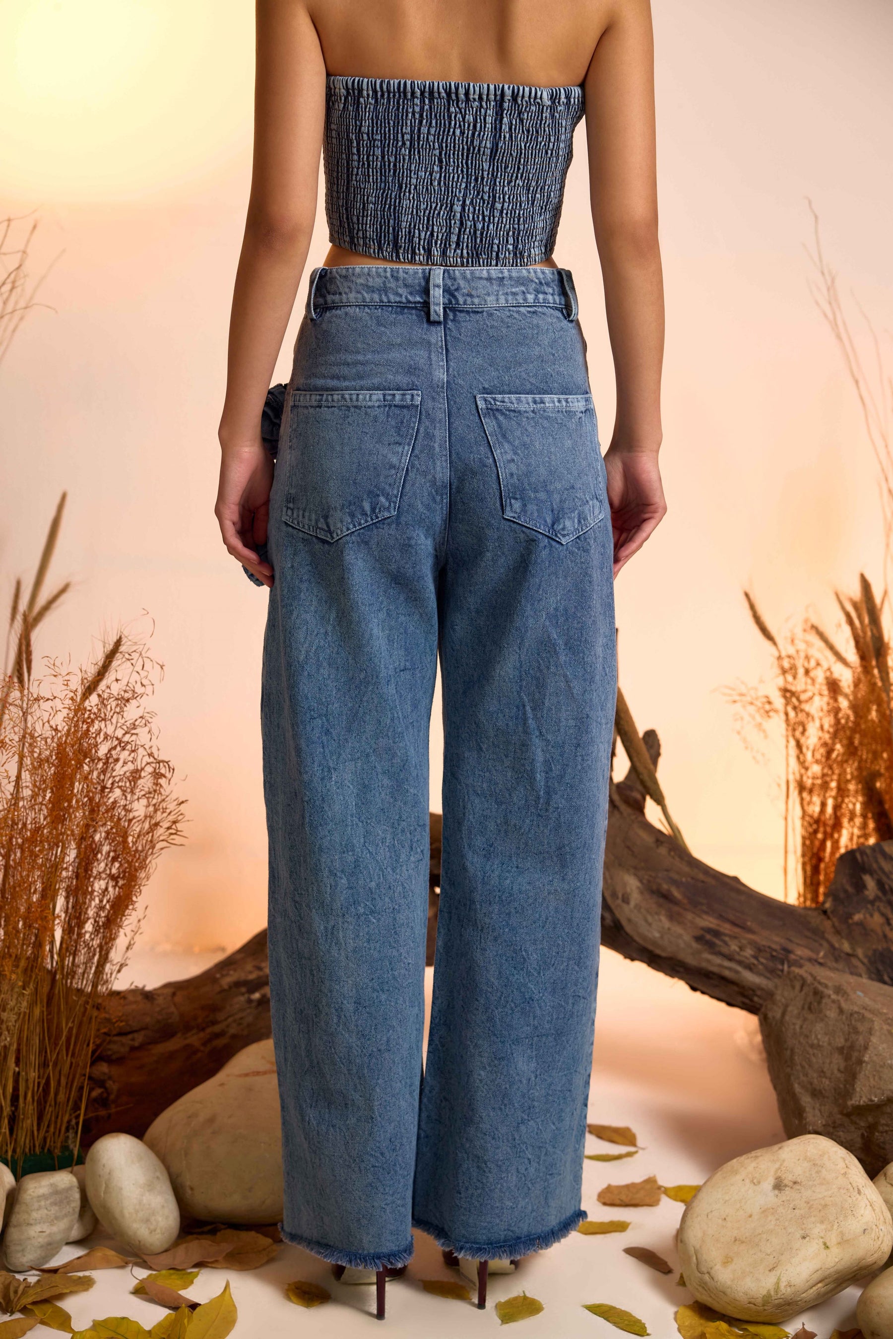 Denim Corsage Straight Fit Jeans