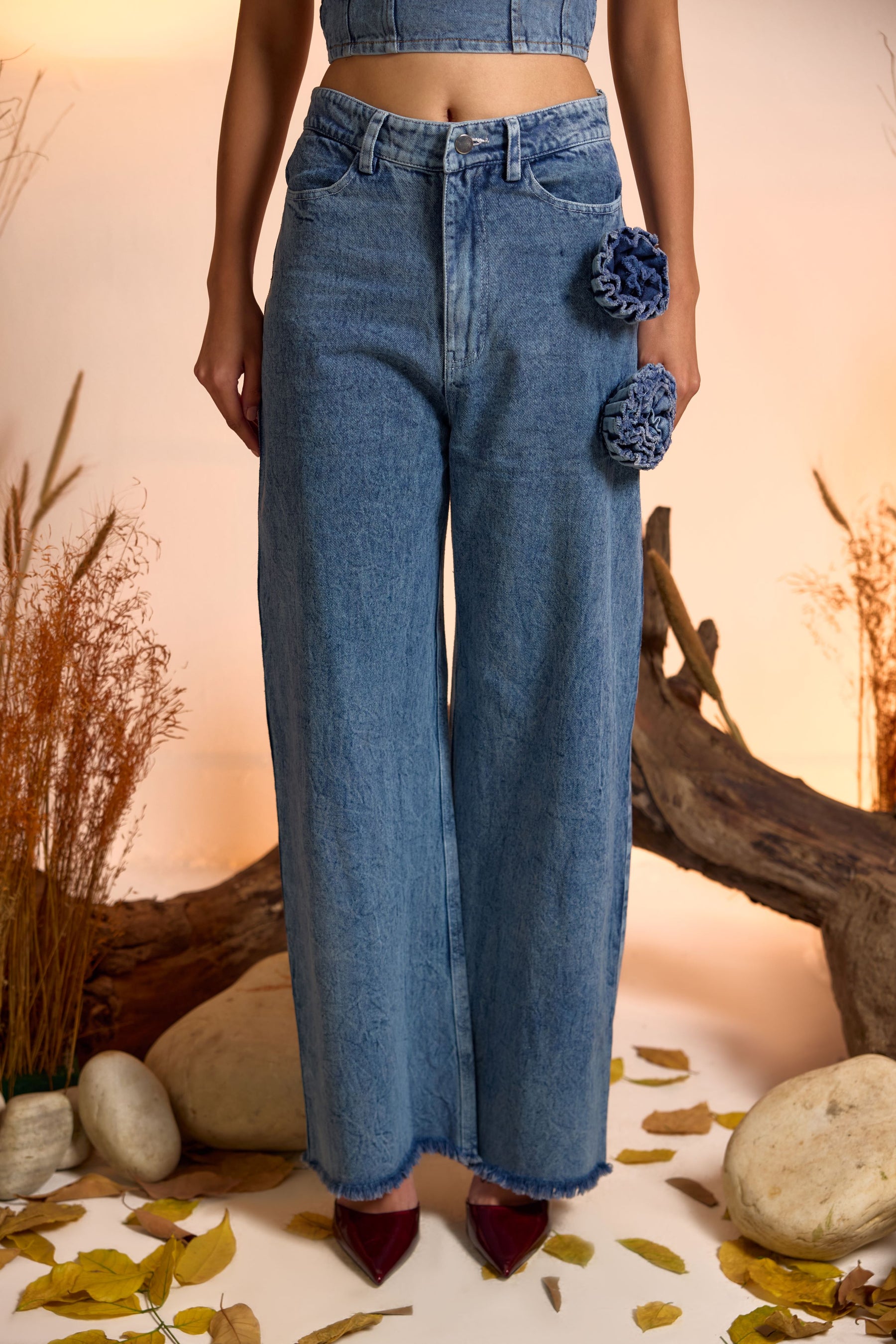 Denim Corsage Straight Fit Jeans