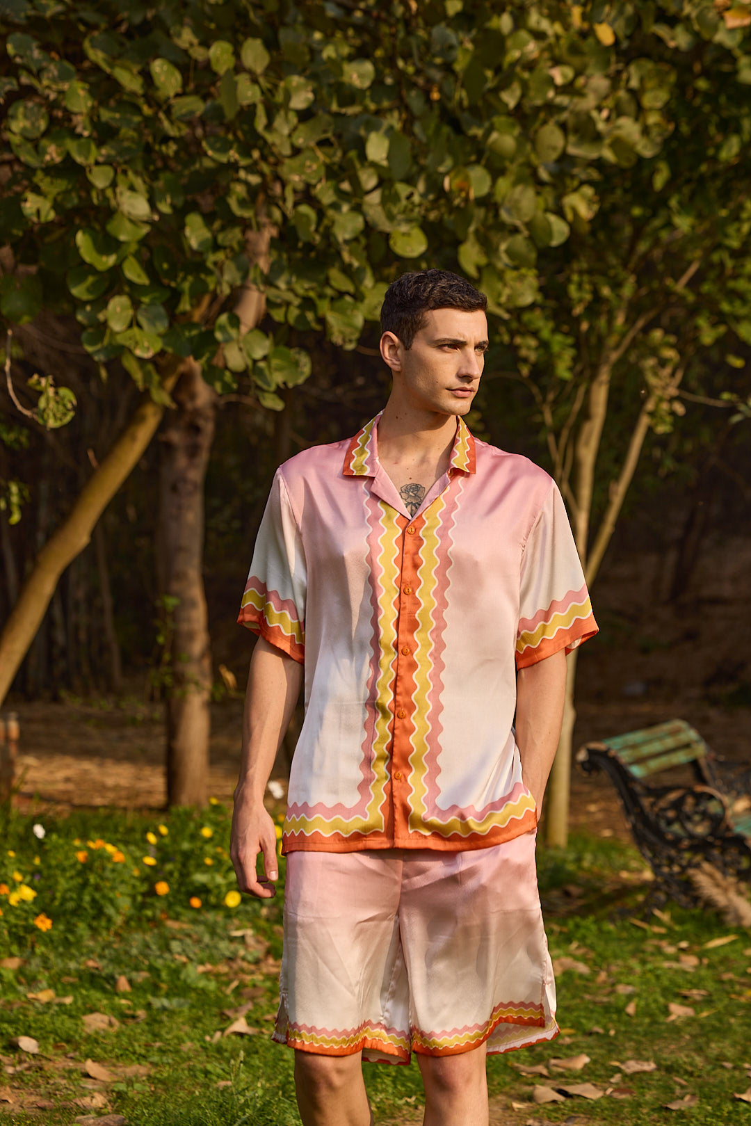 Men's Ombre Printed Shirt