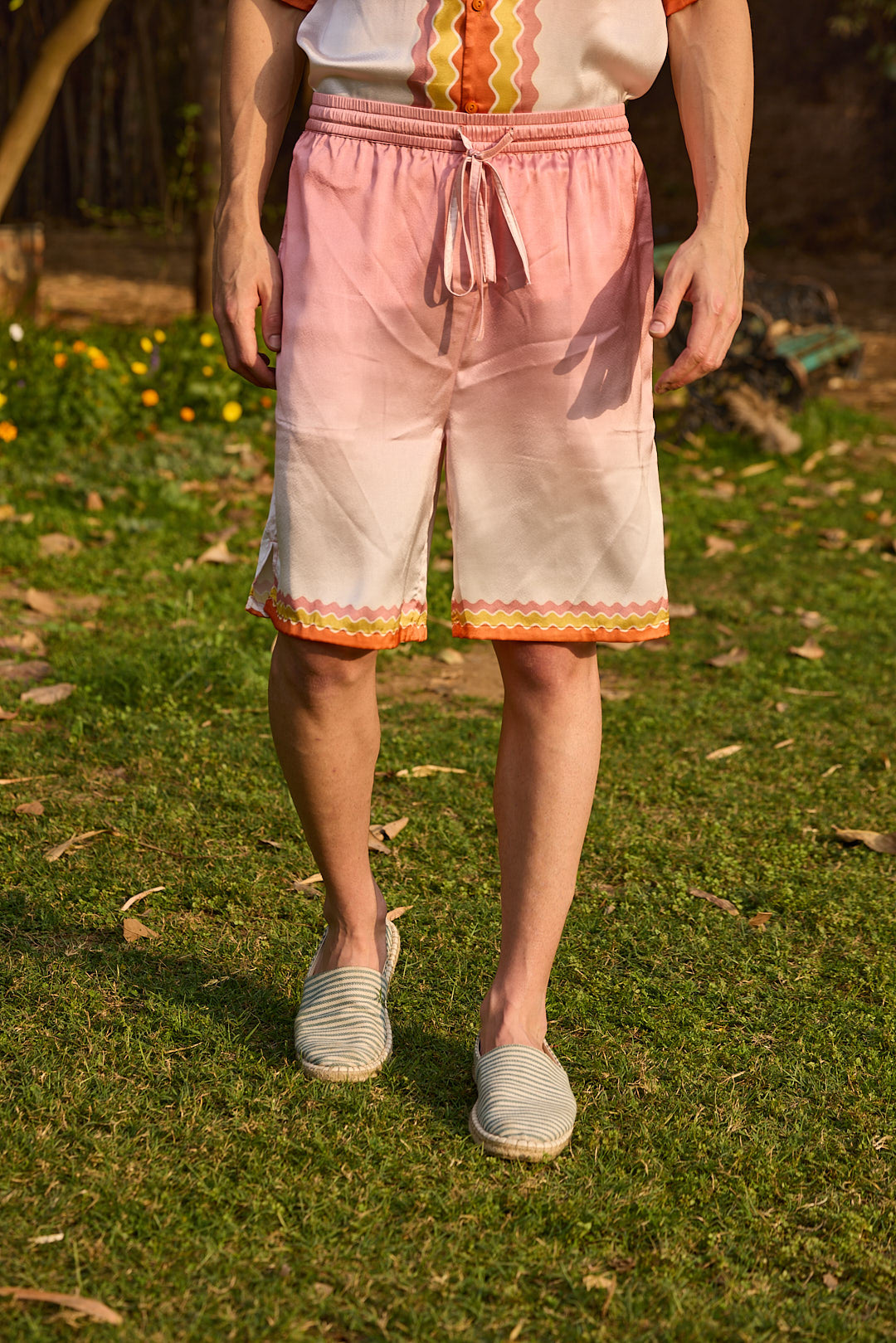 Men's Ombre Printed Shorts