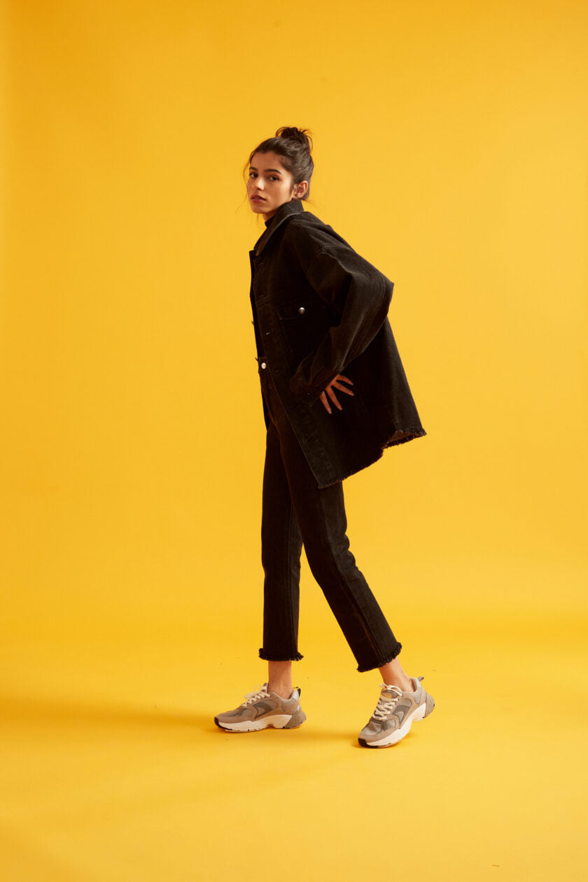 Black Oversized Denim Jacket