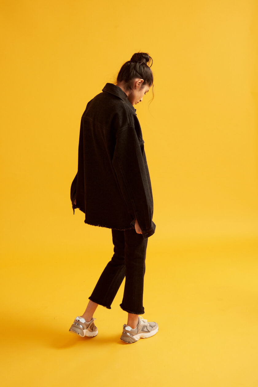 Black Oversized Denim Jacket