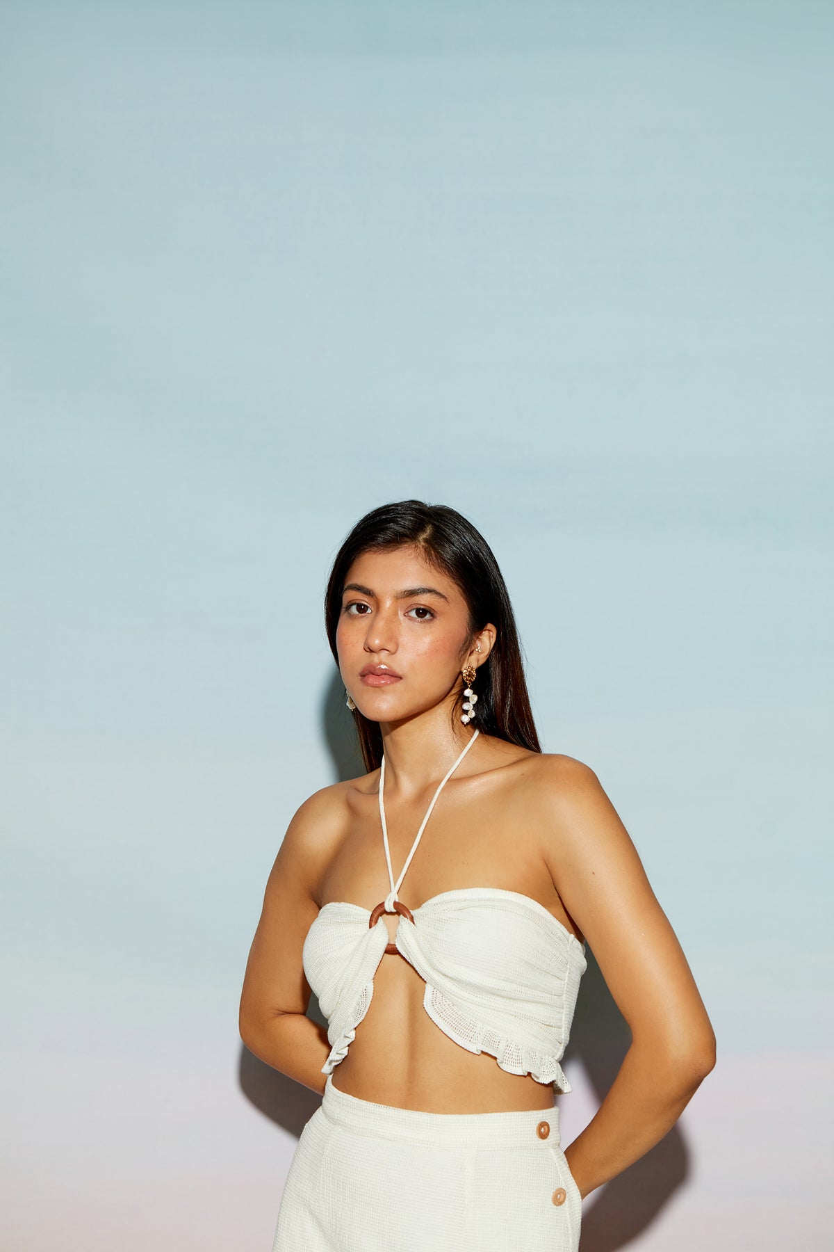 O-Ring Top and Mini Skirt Set