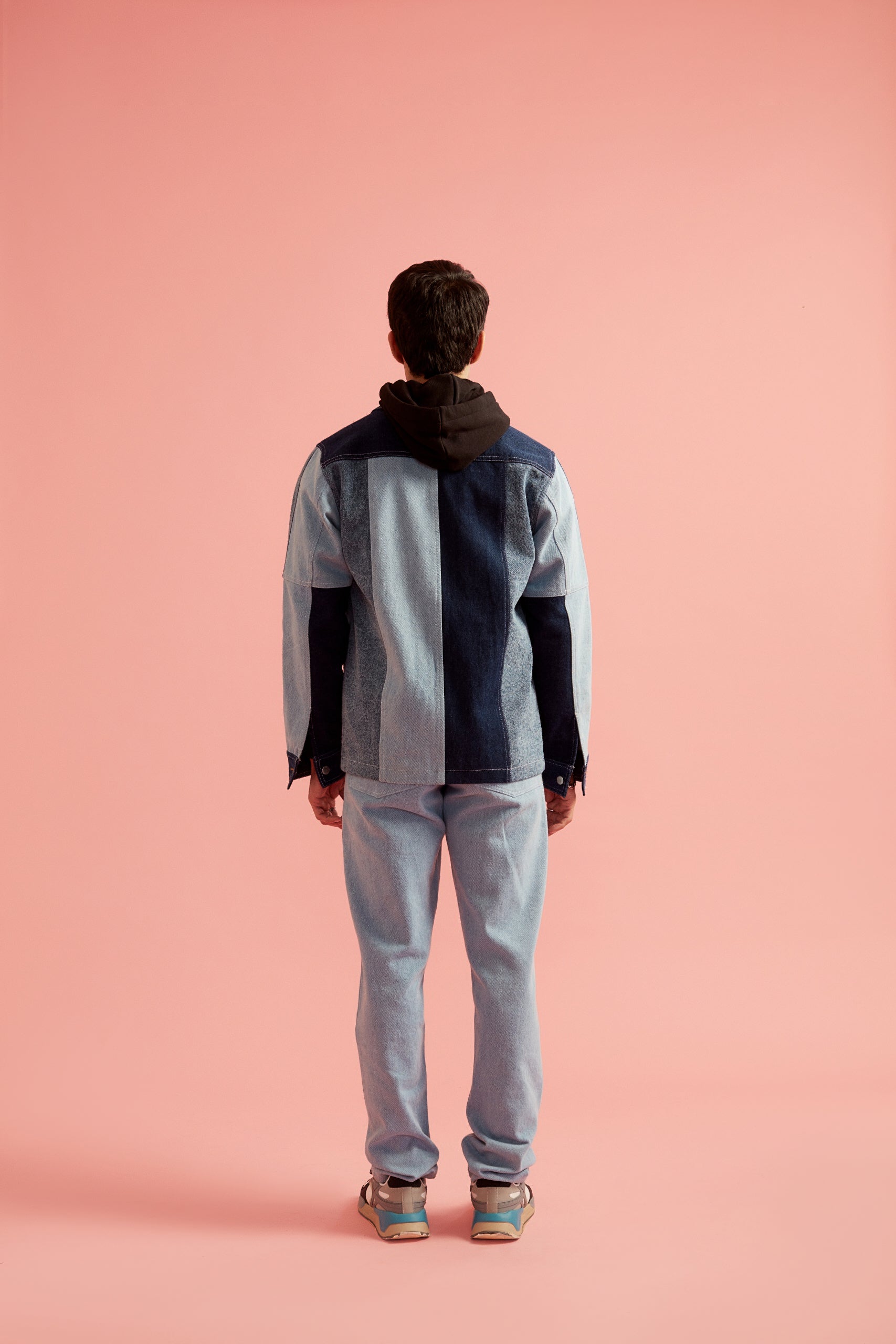 Colorblock Denim Jacket