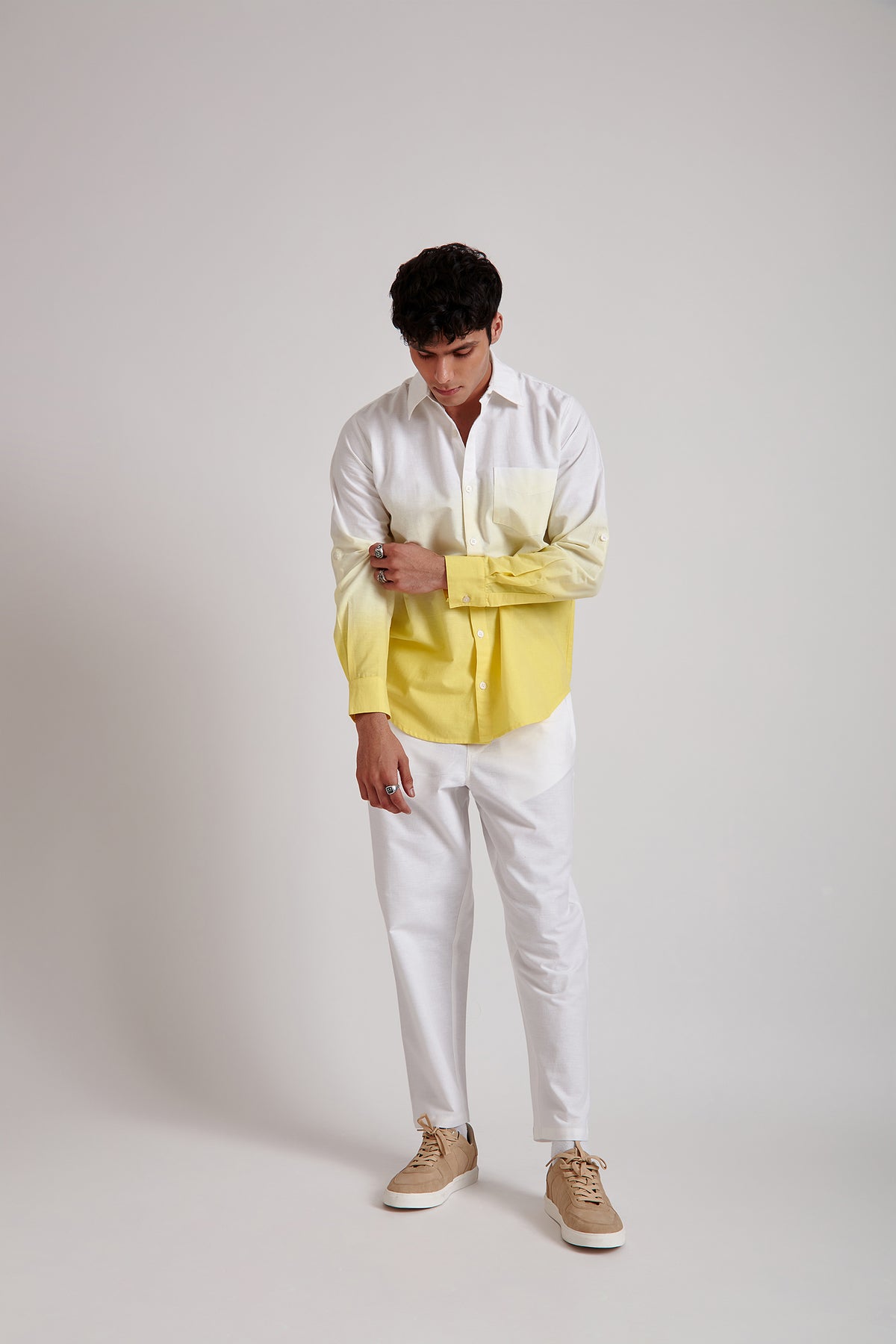 Ombre Shirt and Trouser Set