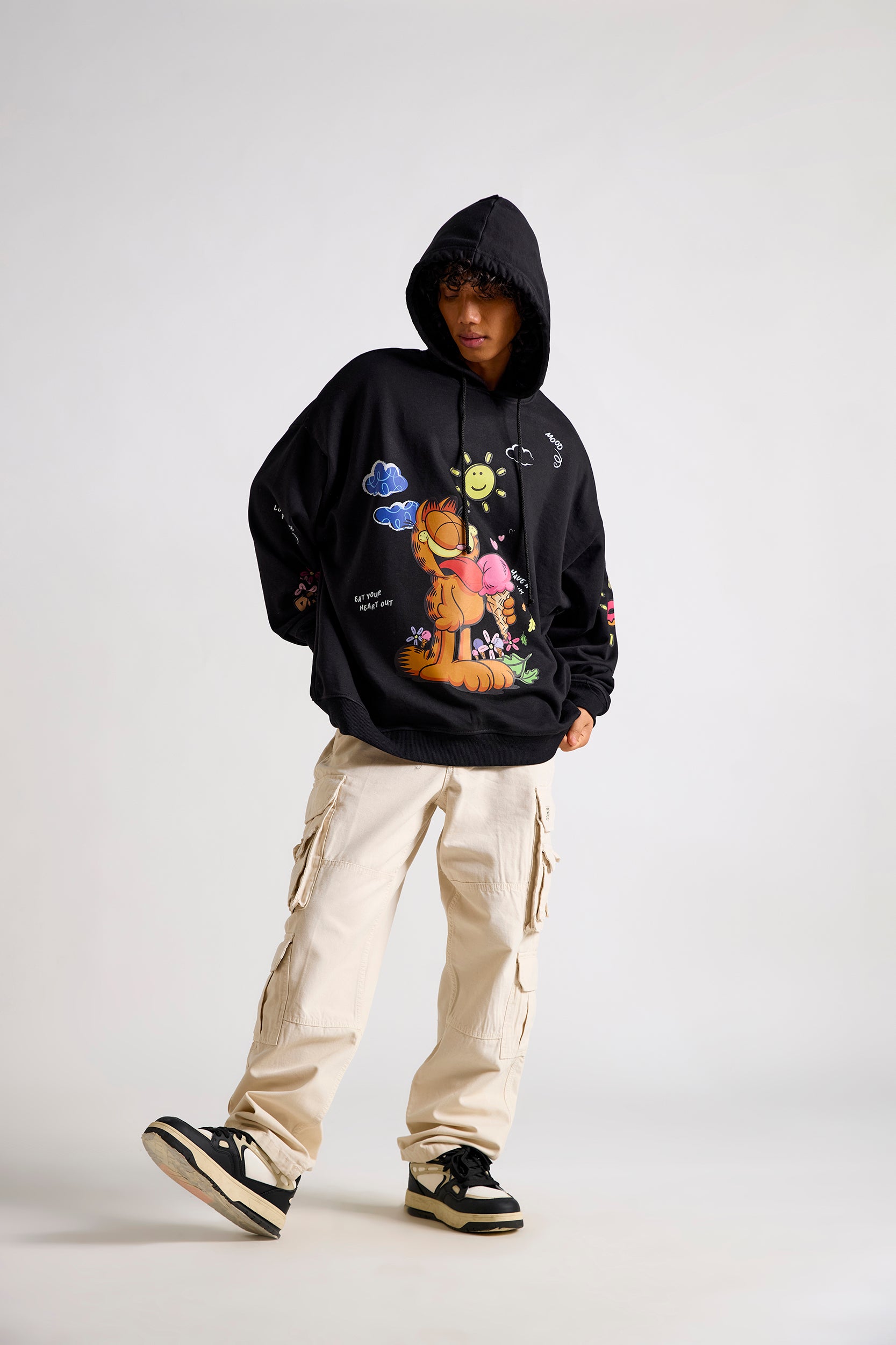 Garfield:Have A Bright Day Oversized Hoodie