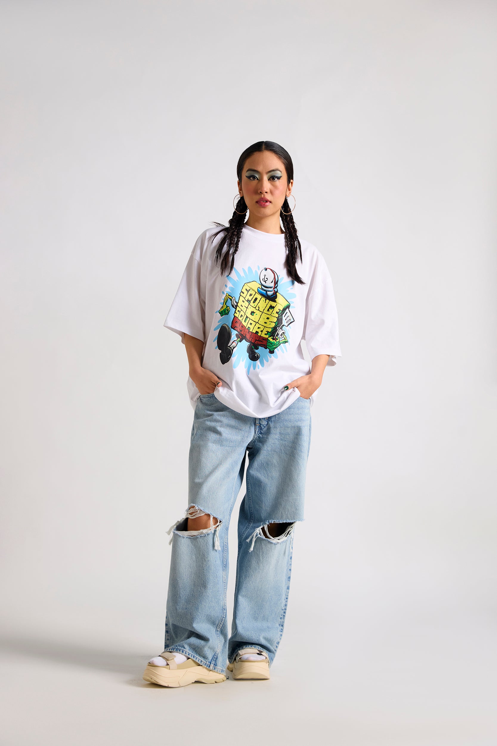 Spongebob: Sponge Script Frycook Oversized T-shirt