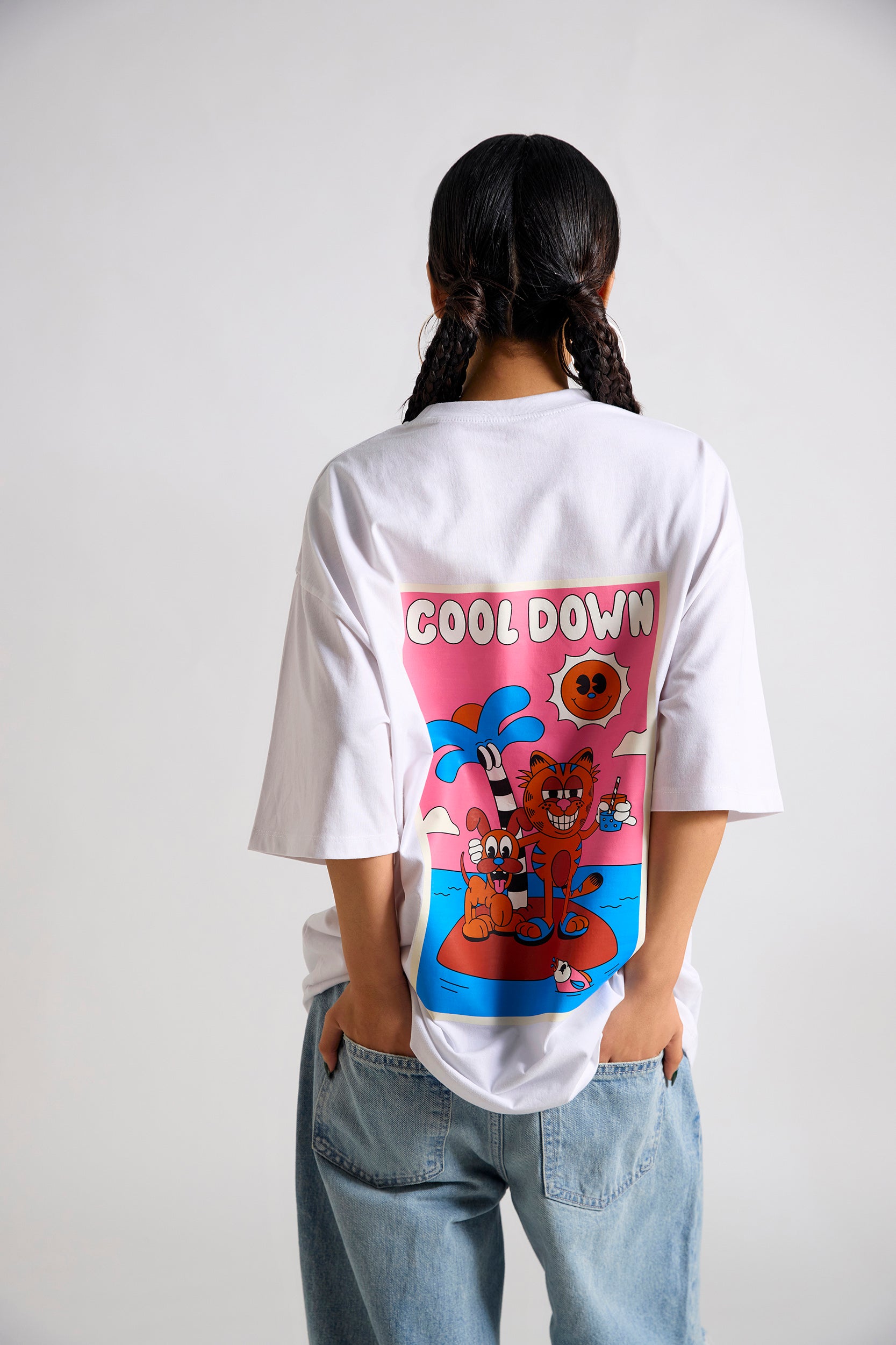 Garfield:Cool Down Oversized T-shirt