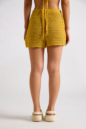 Spongebob inspired Crochet Shorts
