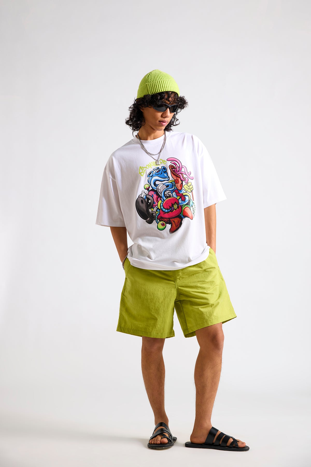 Spongebob:Good Friends Men's Oversized T-shirt