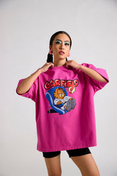 Garfield:Grampy Printed Oversized T-shirt