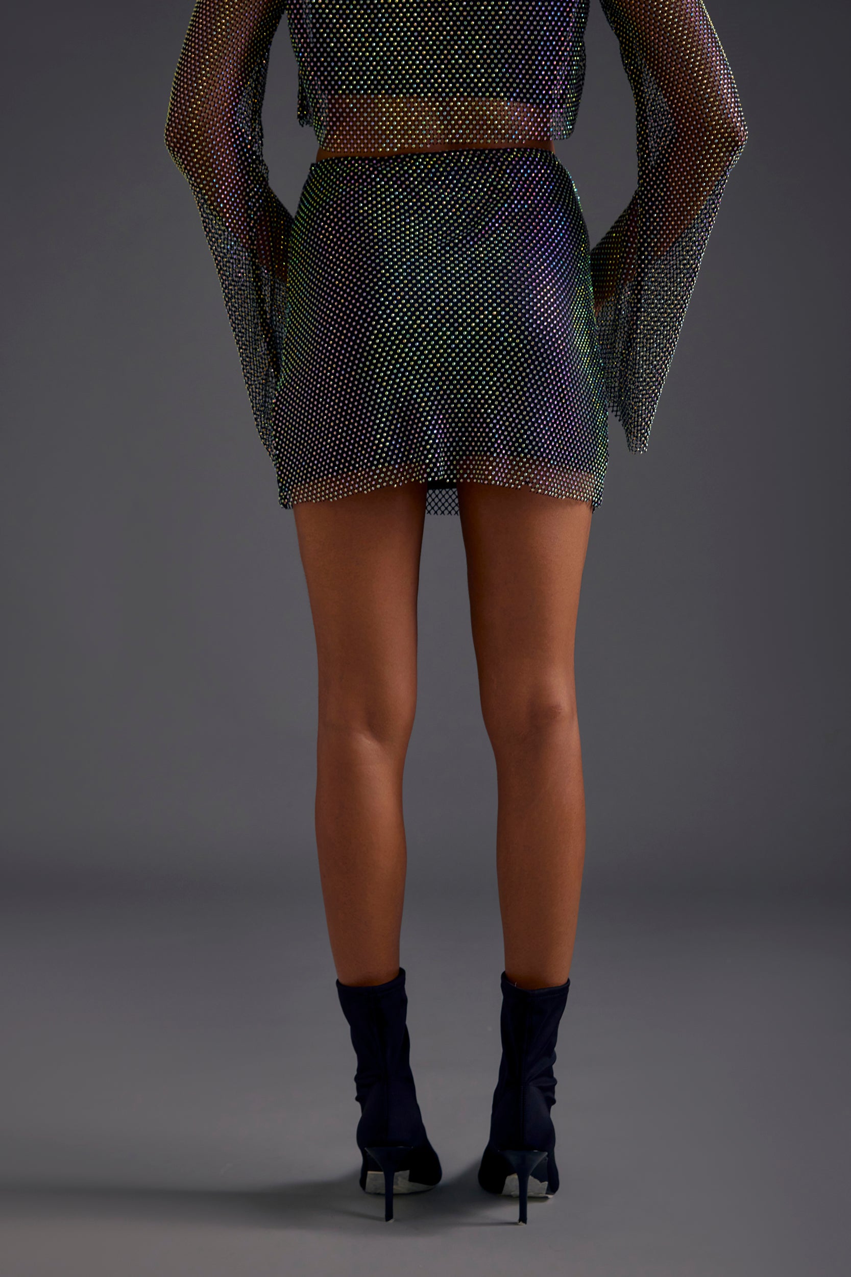 Black Diamond Mesh Skirt