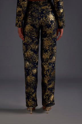 Gold Heathermoss Blazer and Trouser Set