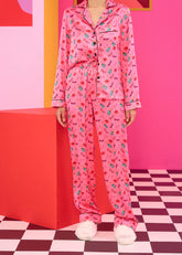 Printed Satin Pyjama Pants