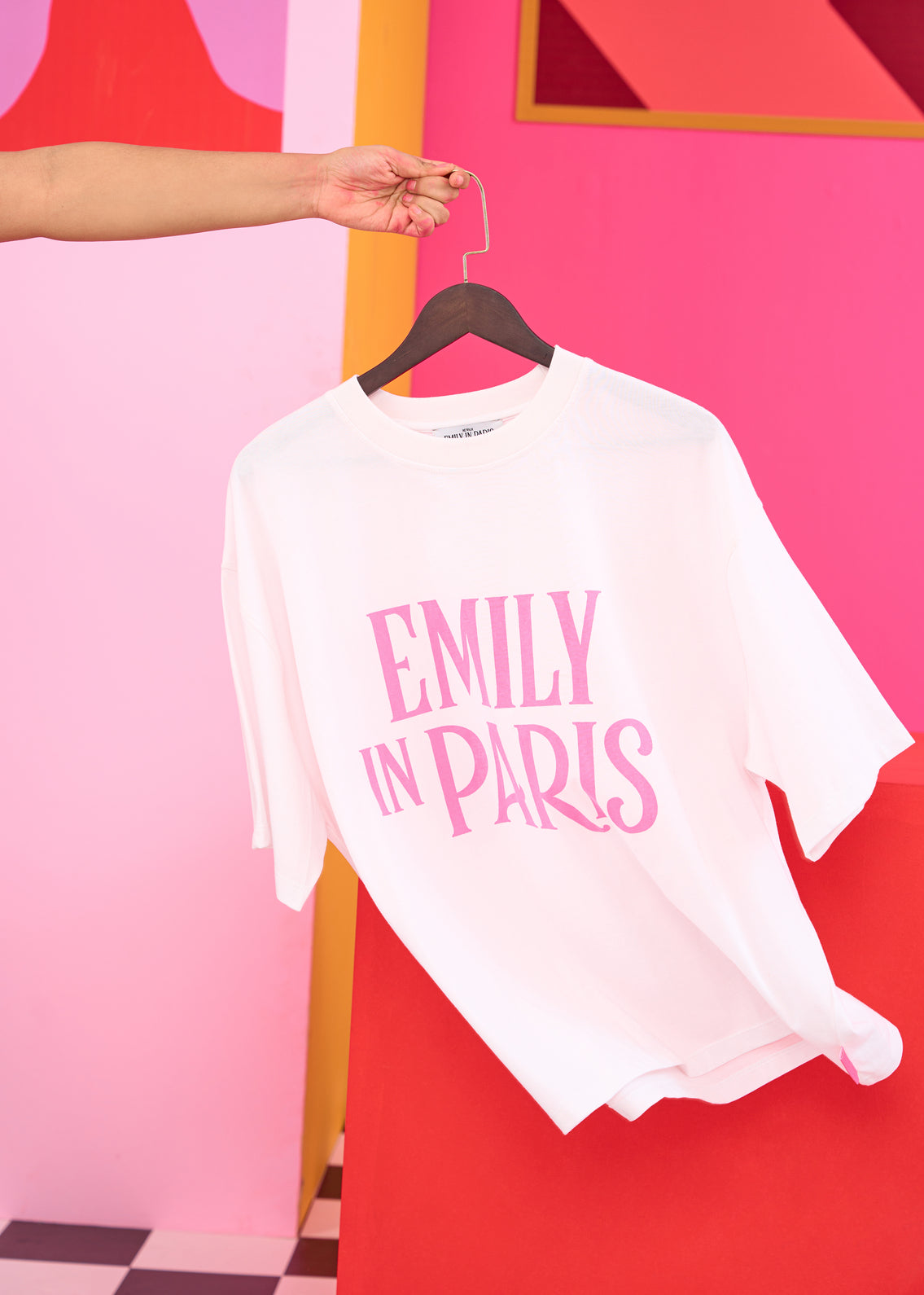 Emily in Paris Oversized White T-shirt
