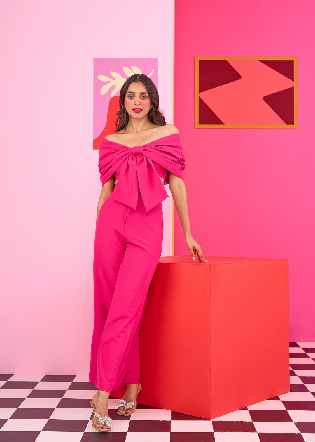 Emily in Paris: Pink Bow Top