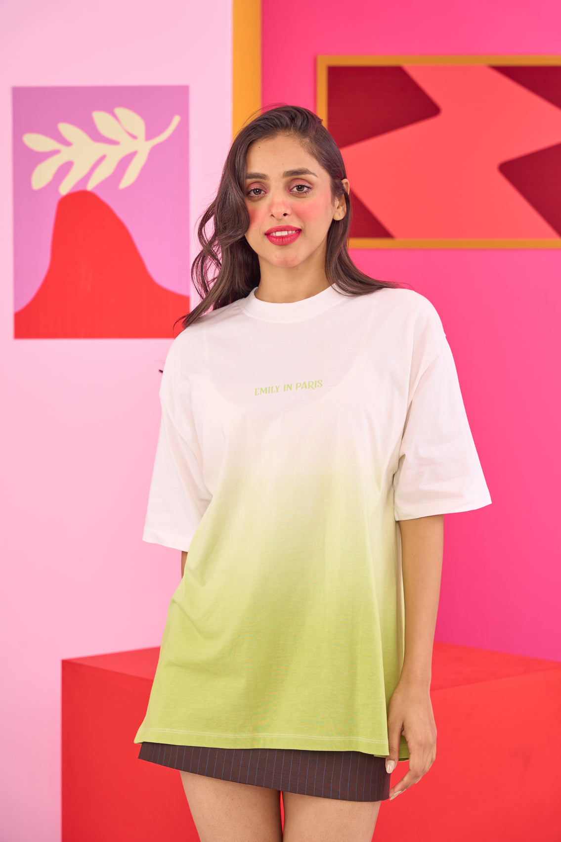 Green Ombre Oversized T-shirt