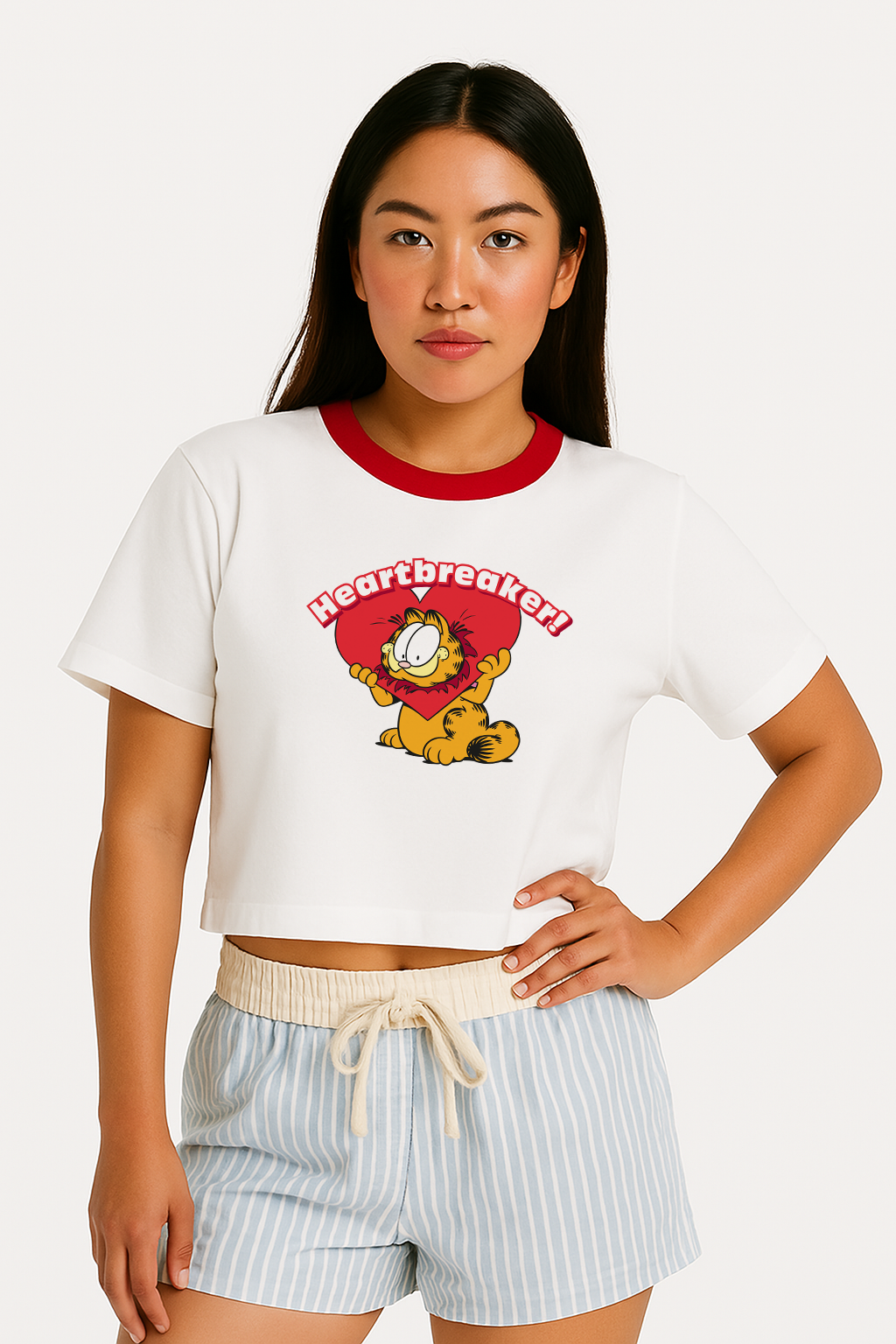 Garfield “Heartbreaker!” Cropped Tee