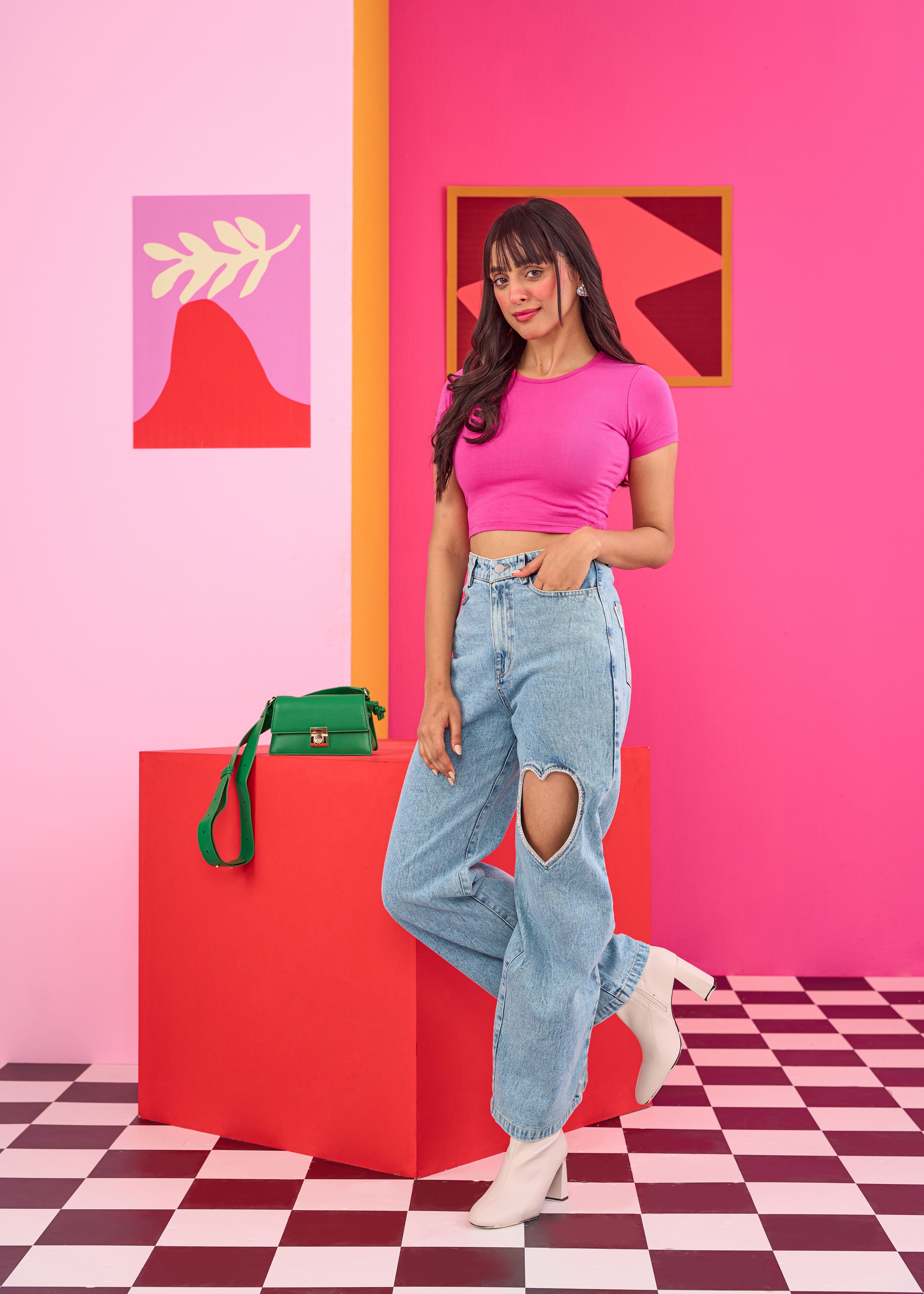 Emily in Paris: Pink Baby Tee