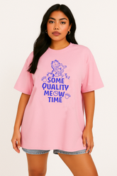 Garfield Some Quality Meow Time Oversized T-Shirt