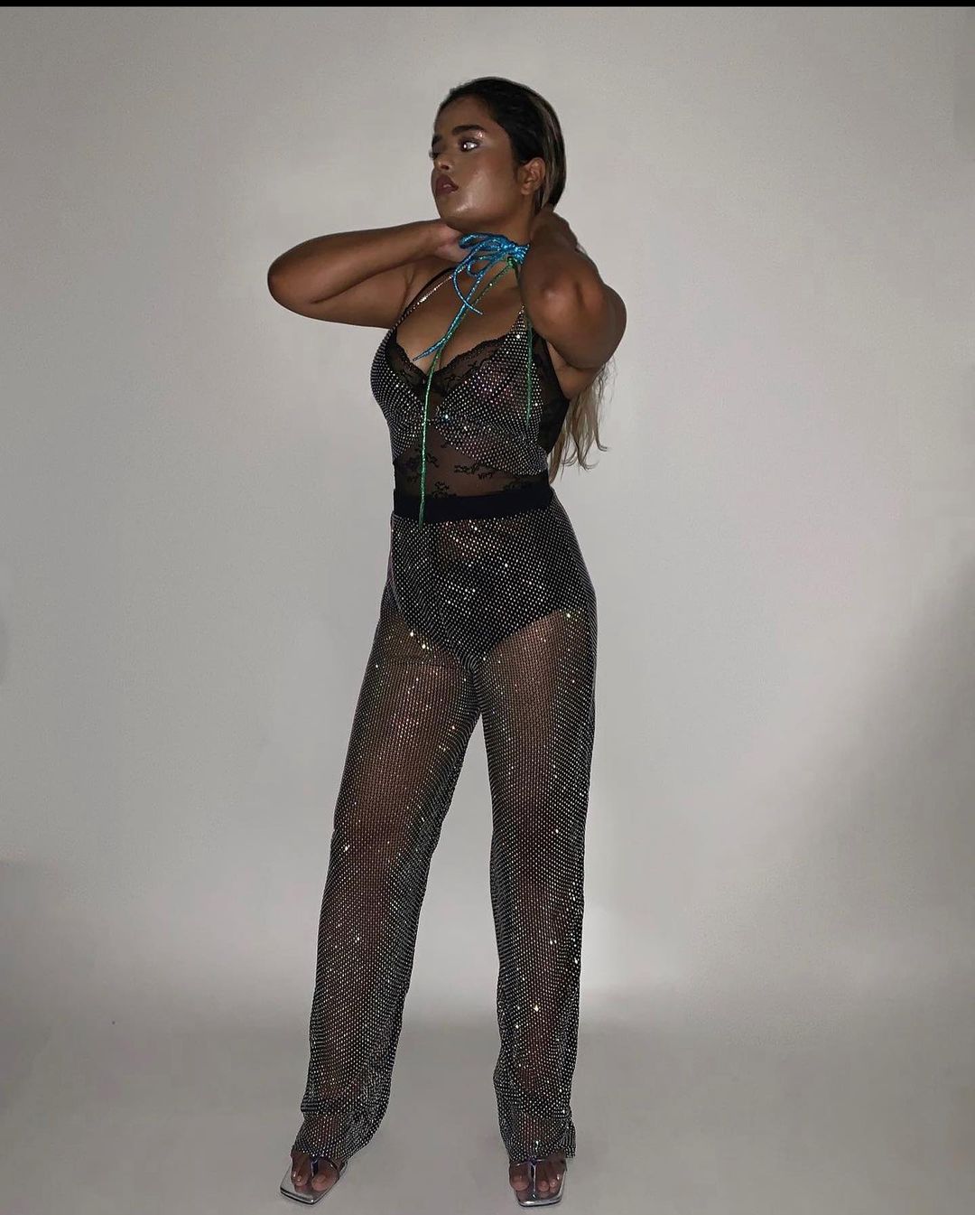 Diamond Mesh Pants