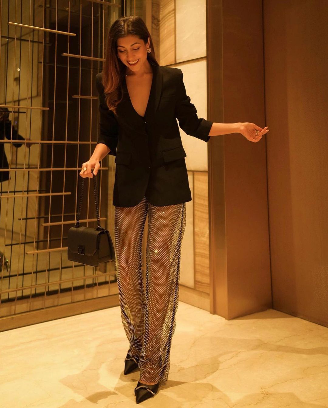 Diamond Mesh Pants