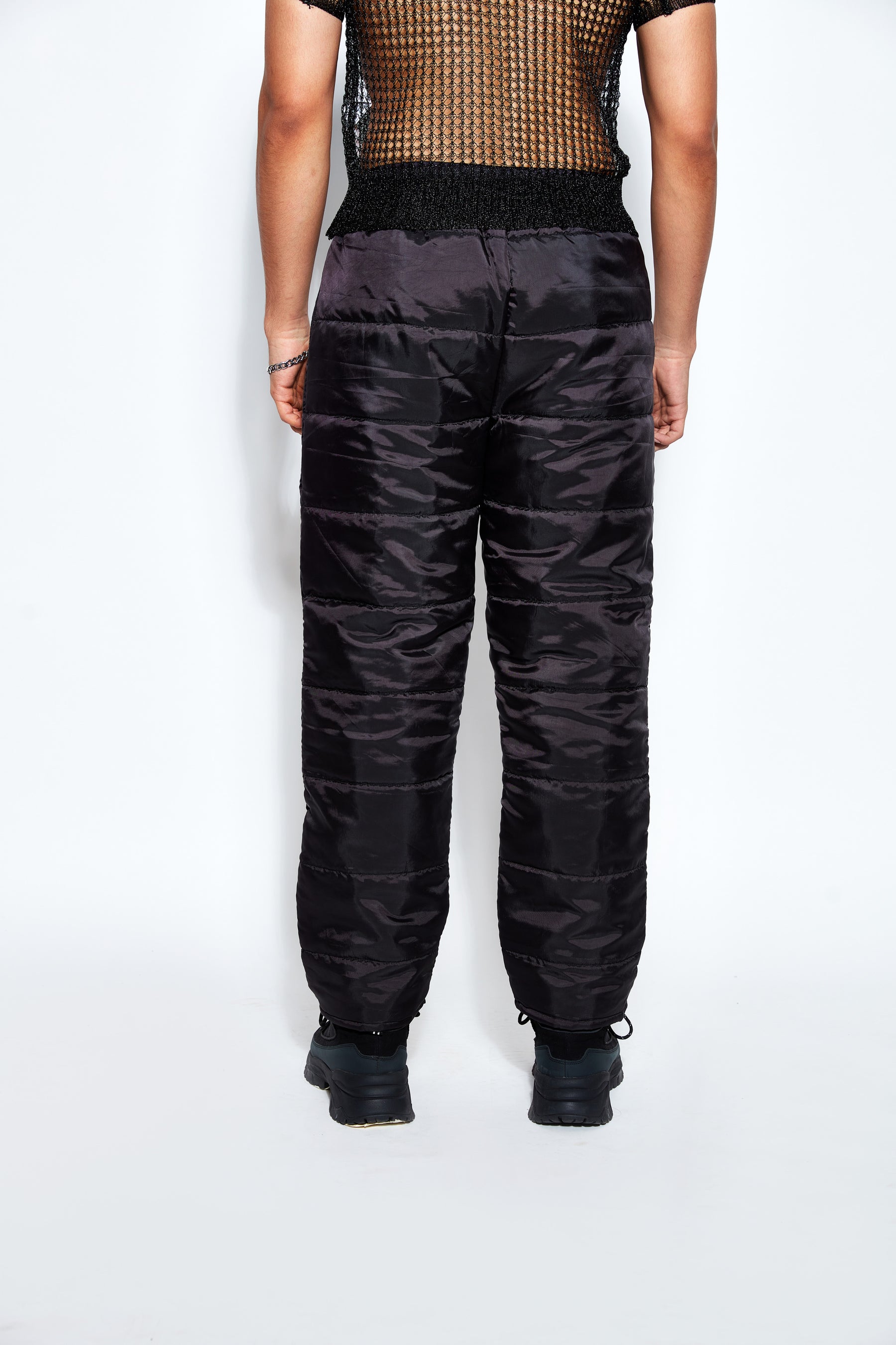 Unisex Puffer Pants- Black
