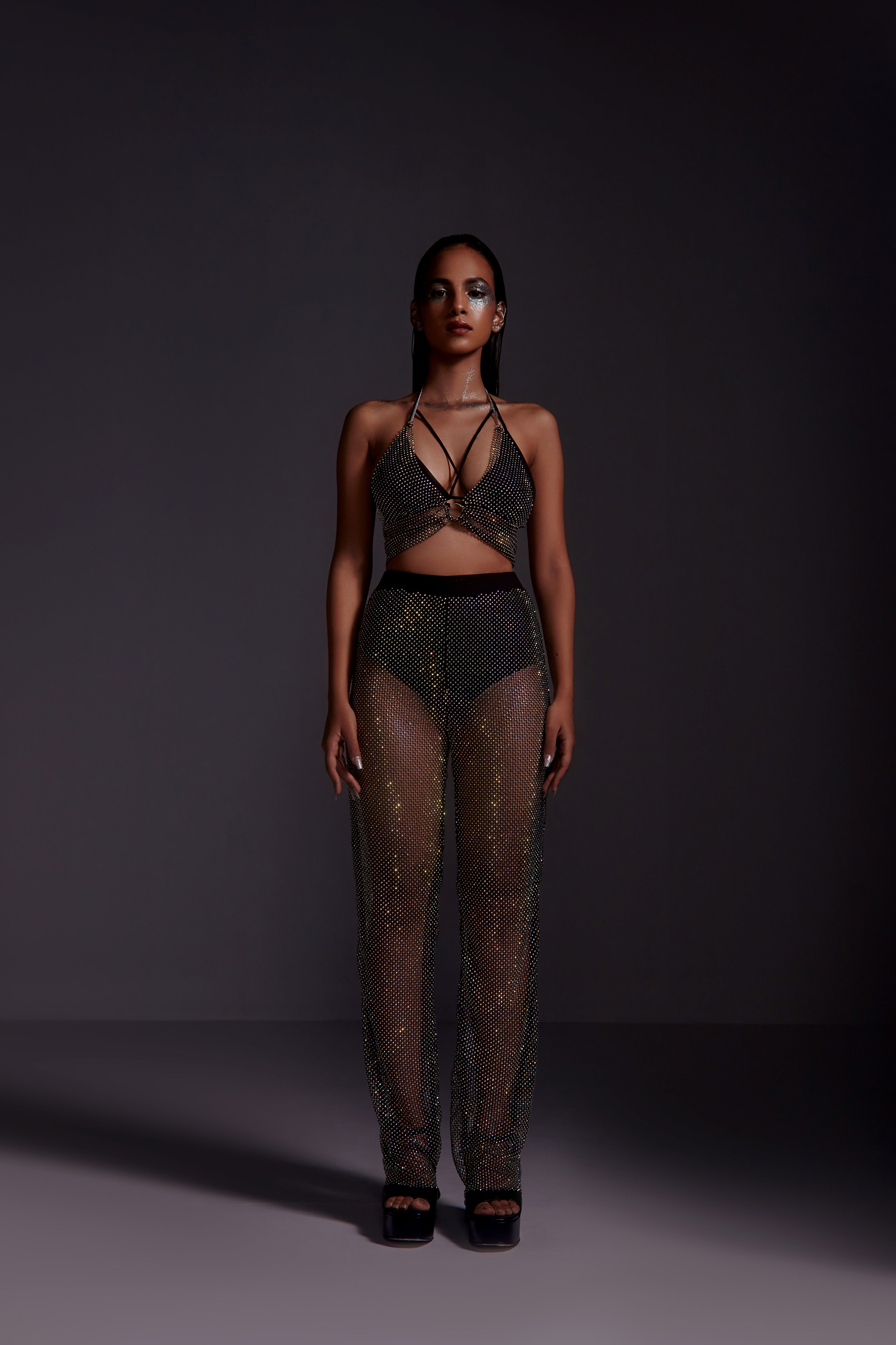 Diamond Mesh Pants