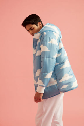 Cloud Print Puffer Jacket