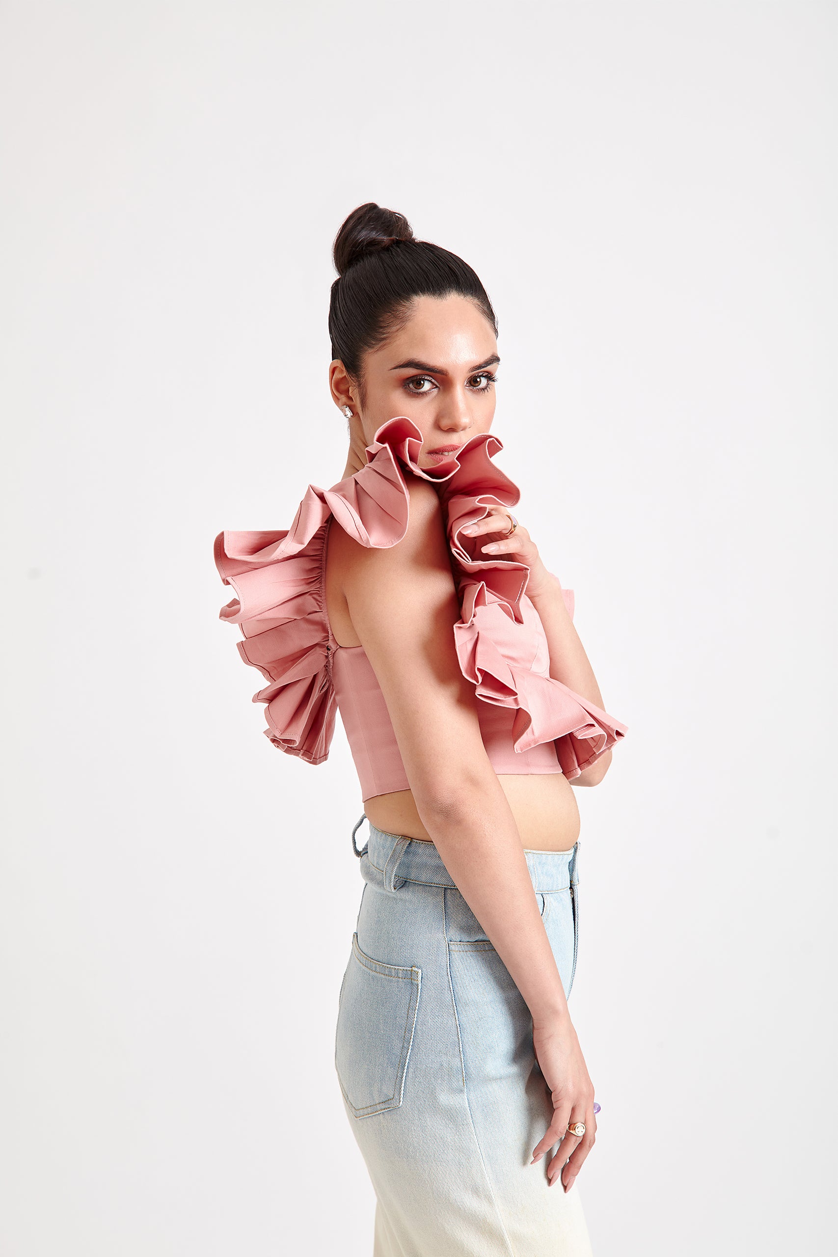 Ruffled Crop Top