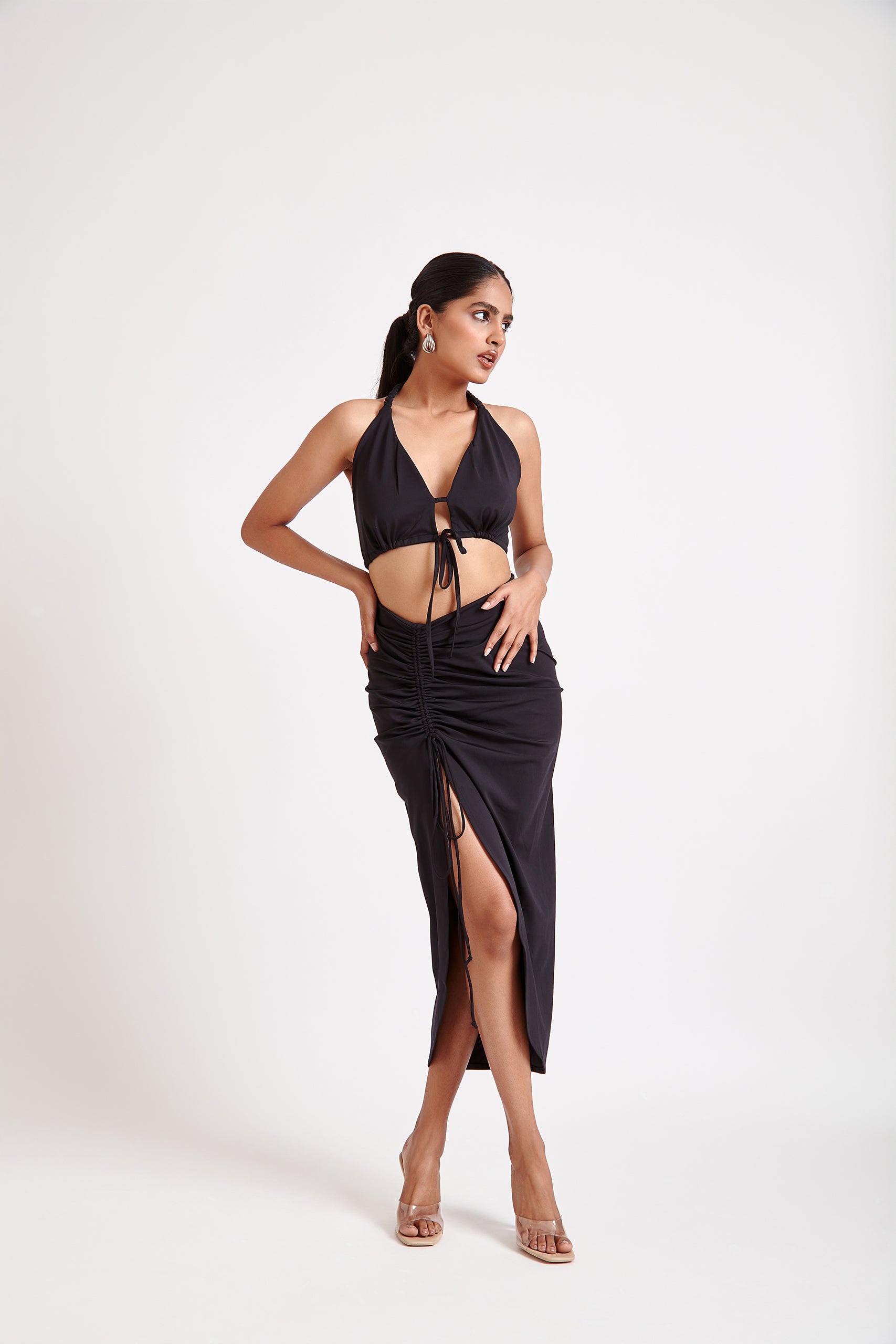Front Tie-Up Braided Top