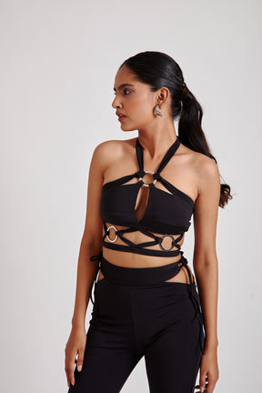 Black O-Ring Cut-Out Top