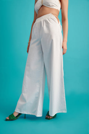 Side Cut-Out Flare Pants