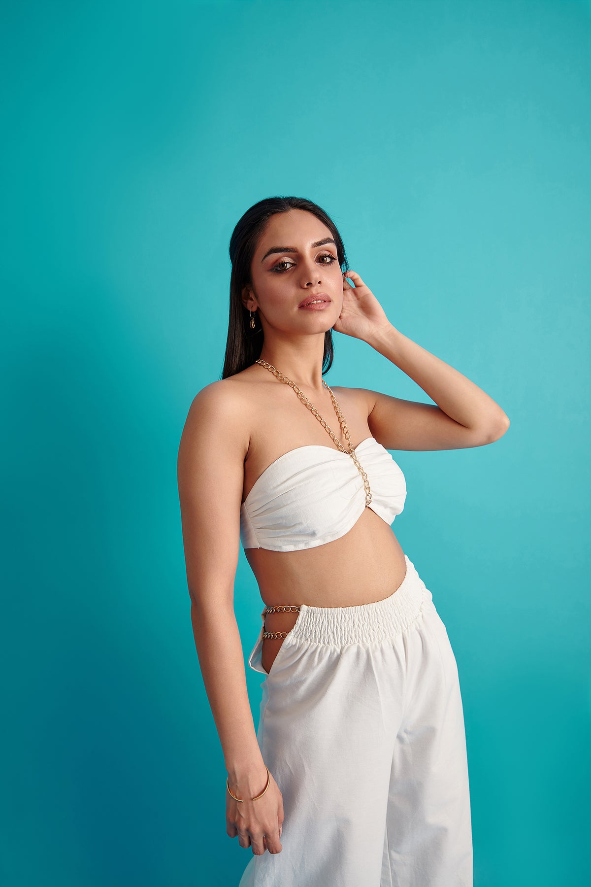 Gathered Bandeau Top