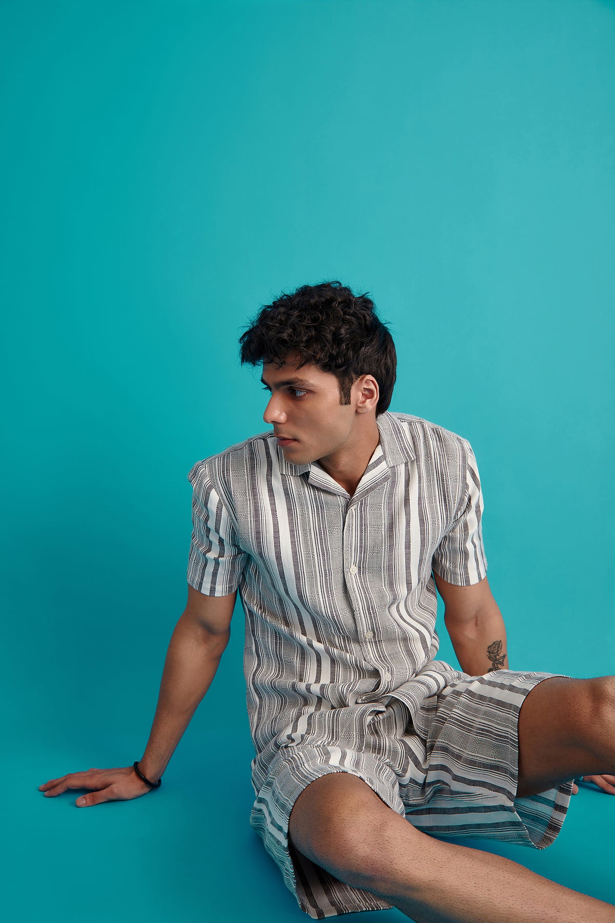 Striped Textured Weave Shirt