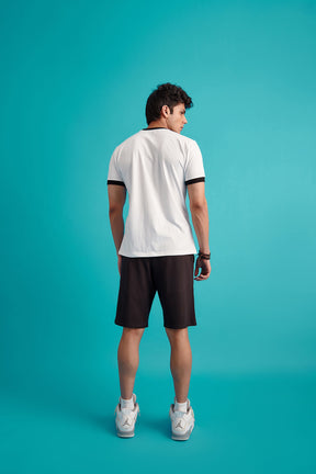 Colour-Block Cotton T-Shirt