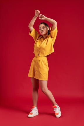 Half Sleeves Linen Shirt