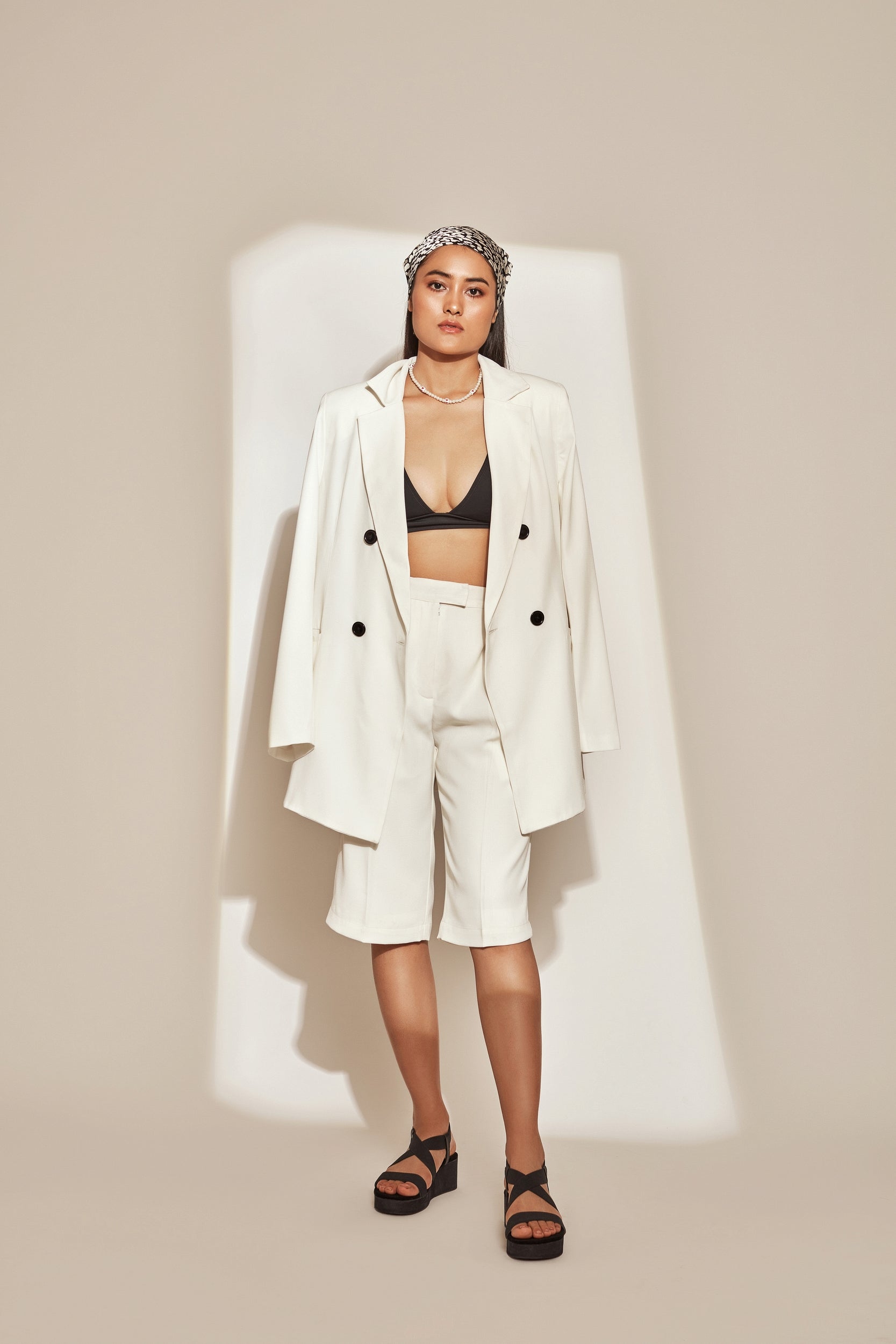 White Oversized Blazer